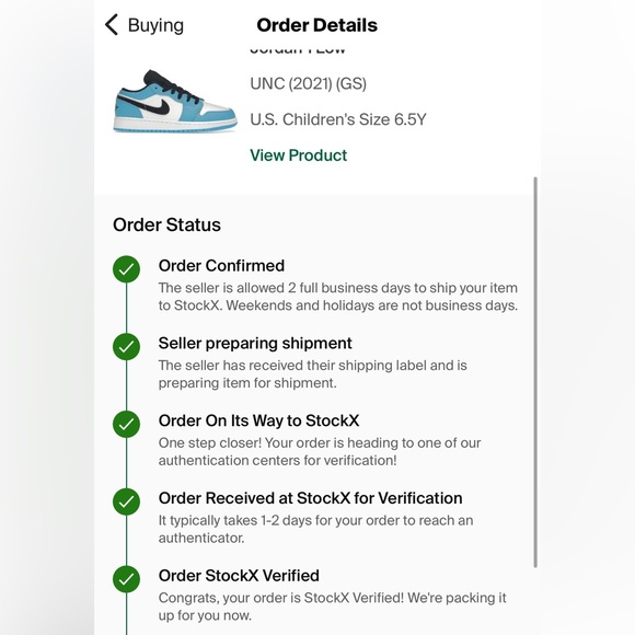 Jordan 1 Low UNC 2021 - Picture 4 of 4